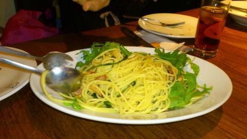 サブちゃんの会社近くでパスタパーティ