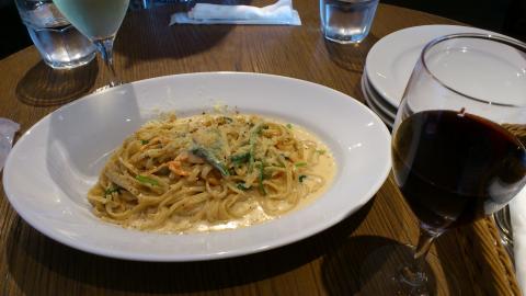仙川は意外とおしゃれな街
サルバトーレ・クオモでランチ
サーモンとほうれん草のクリームソースパスタ