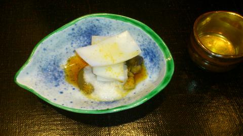 あおりイカのあぶり焼き
焼き茄子と山芋添え