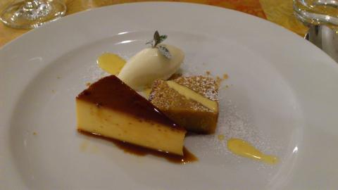 クレムブリュレ+アプリコットキャラメルケーキ+ホワイトチョコアイス
今日もカロリー過多です!