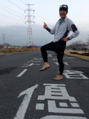 気まぐれさん、得意のわらじ？で走行中！