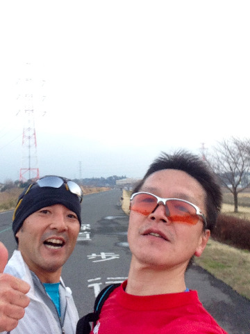 最後は自撮りで！　気まぐれさん、激励ありがとう！！