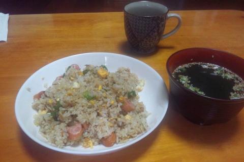 結構出来るもんでした。ケチャップ掛けて美味しかった。