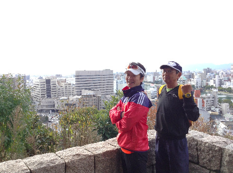 比治山公園展望台から