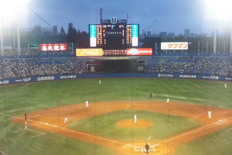 昨夜の神宮でした