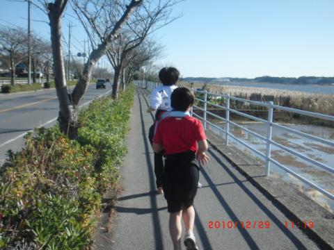 時計回りに我孫子側3キロ付近