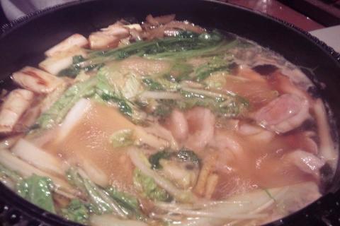 H井さんと頂いた高田屋のかも鍋＋蕎麦。最高でした。