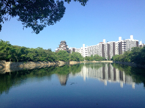 広島城。