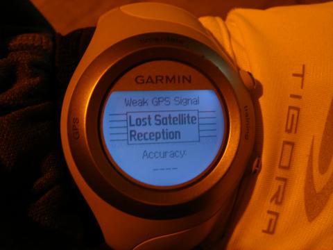 9.6km地点トンネルの中、電波なし!