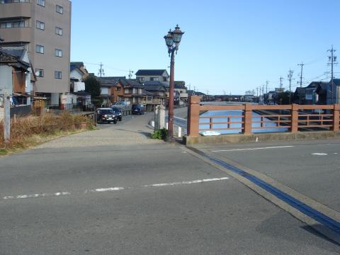 ゴール地点の中橋。 普段のコースはここがスタートで、前の方(川下)に走っていく。