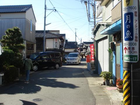 河崎の街並み。