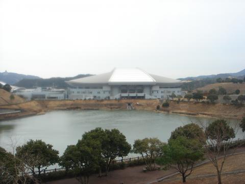 調整池周りの周回散策路