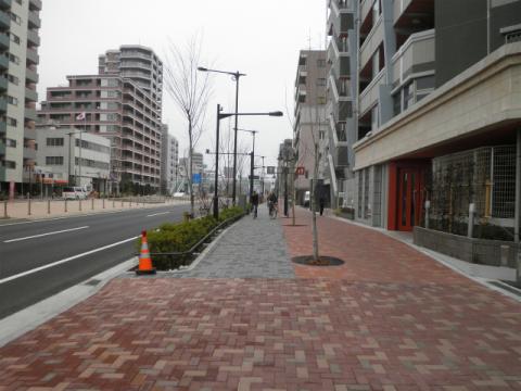 人通りも少なくて走りやすーいのです。