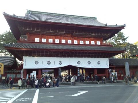 増上寺の前を通り・・・