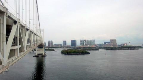レインボーブリッジを渡り、お台場を目指す。
皆様もどうせ渡るのであれば、芝浦→お台場方向に走る方がお勧めです。
全体的に下りになります。景色的にはサウスルートかな?