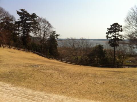 手賀沼東側を一望できる高野山桃山公園で久々の裸足ラン。
芝生は気持ちいいが砂地はメチャメチャ痛いがこれもまた気持ちいい(マゾ♪~( ̄。 ̄) )
