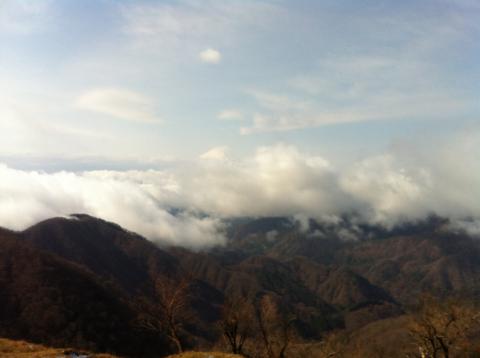 塔ノ岳山頂からの富士山