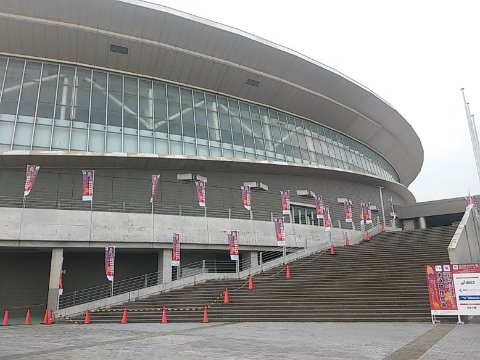 県立総合プール ちょうどマスターズの大会をやっていて、私と同じホテルに選手らしき方がたくさん泊まっていました。