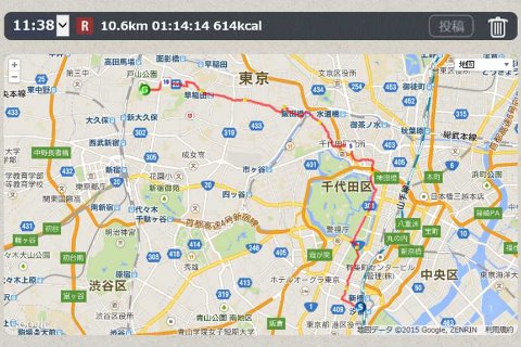 本社の方々と皇居で10kmビルドアップ走