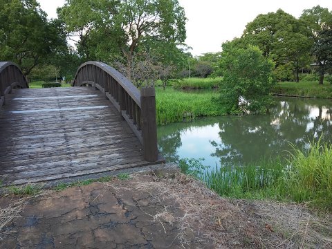 適当に寄った「横武クリーク公園」でトイレ休憩。 (建物はもう閉まっていたけど、良い雰囲気の場所でした)