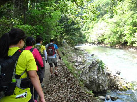 川沿いの道は気持ちよかった。