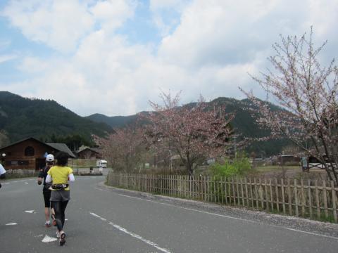 10kmの休憩地点。コテージ。