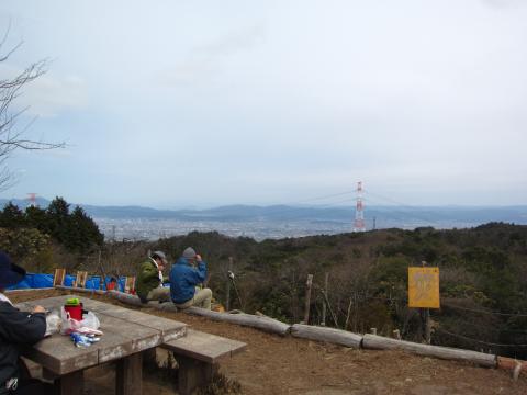 ポンポン山からの景色。高槻？