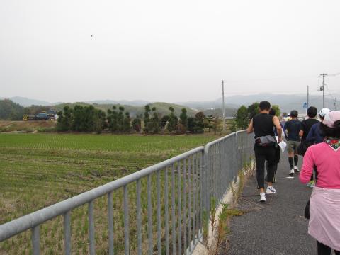 16km付近の窪之庄南を左折したところ。緑の多いのどかな田園風景になります。癒されると思ったのはつかの間でした。
