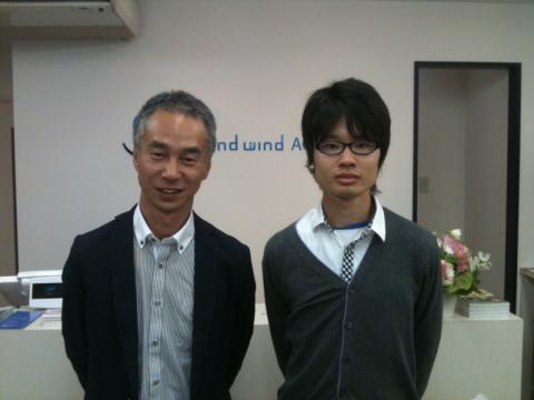 柏原選手とツーショット、良い年してお恥ずかしいです。