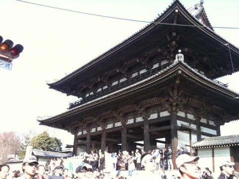 仁和寺(住職の方々も応援して下さいました)
