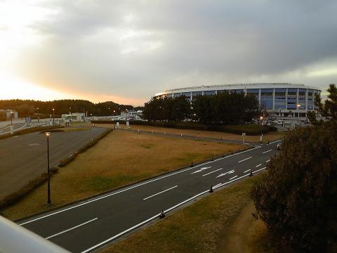 明日のGoal地点のマリンスタジアム