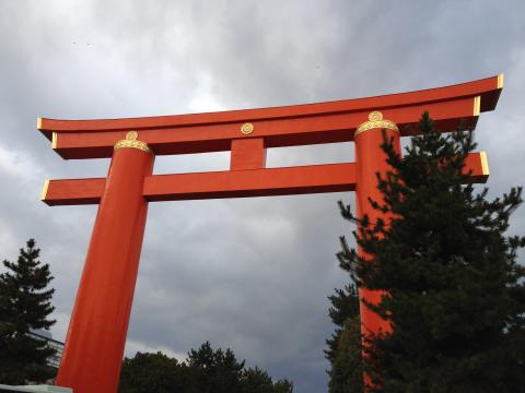 ゴールの平安神宮