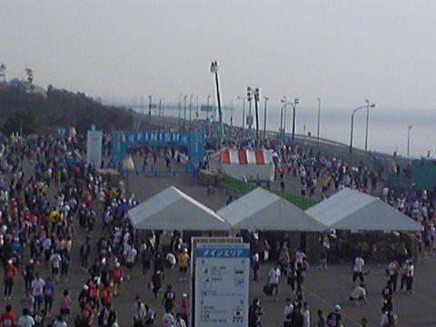 FINISH地点の大磯ロングビーチ