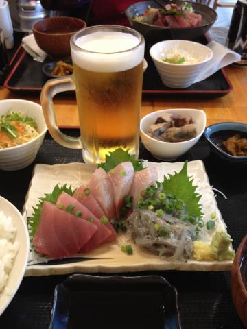 この為に走っています。Beer&生しらす@めしやっちゃん