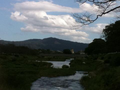 鴨川から大文字山