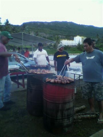 これぞ、BBQ~。チキンだったけど。