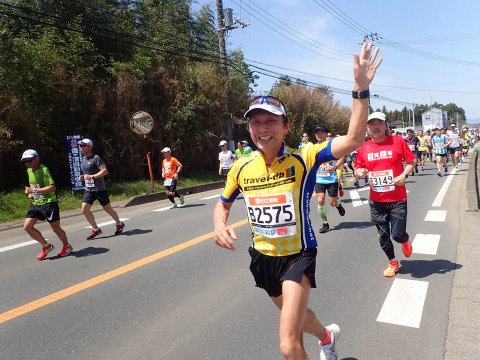 １０K地点、にこさんの応援に元気を貰う