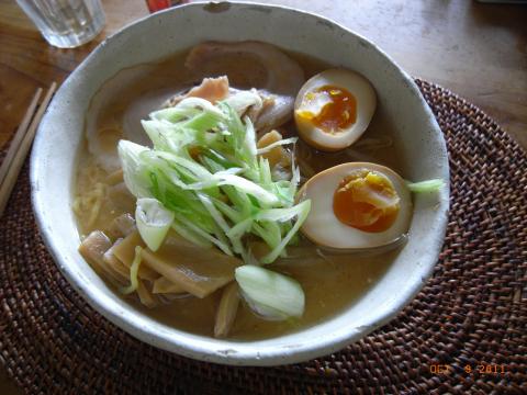 30キロ走を決意させてくれたお手製ラーメン。「純連」風。
