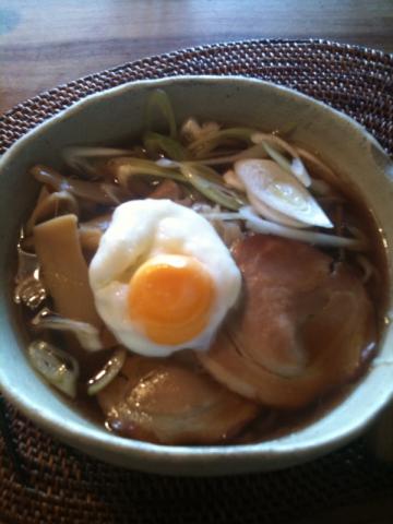 今日の昼食は喜多方風ラーメン。