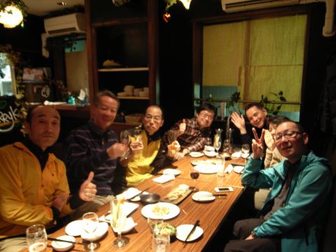 湘南さん山企画が中止になって忘年会。楽しく過ごしました。