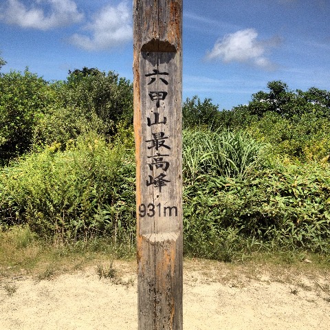 何も無い山頂。