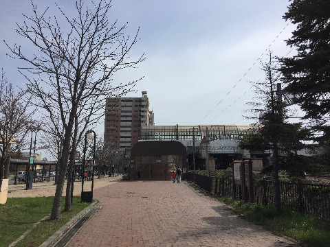 北広島駅です。汽車に乗って帰っても良かったんですが、頑張って走りました。