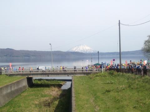 大会当日羊蹄山がきれいでした。