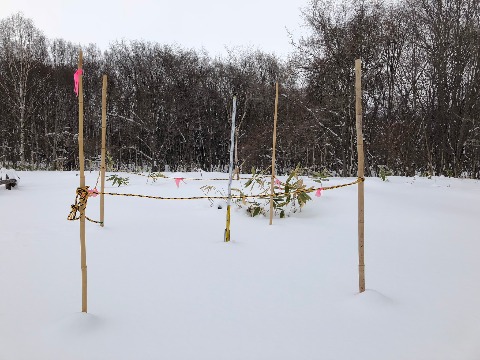 積雪計は70ｃｍ