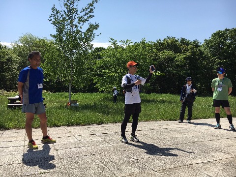 みねごん　野幌森林公園を走る会の宣伝の時間もいただきました。