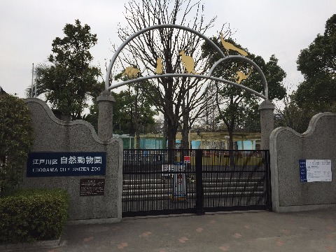 江戸川自然動物園。　残念ながら月曜日は閉館でした。