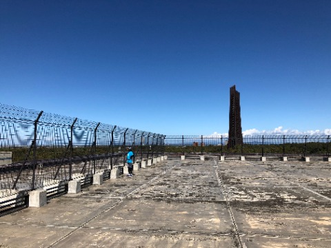 北海道博物館屋上からの百年記念塔