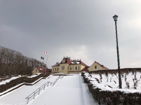 開拓の村も雪の中