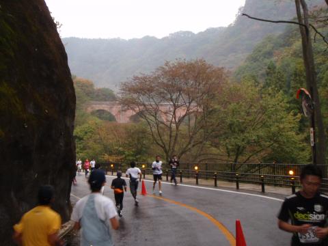 折り返しのめがね橋が見えてきました。