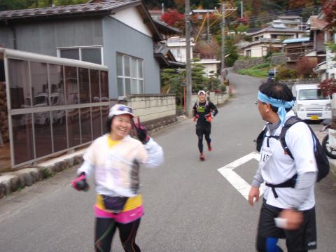 ラストスパートのえびちゃん。余裕の笑顔です！